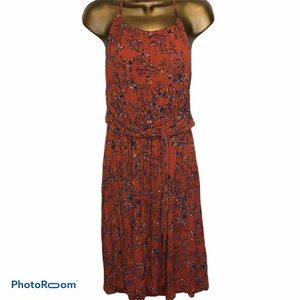 Jessica Simpson maternity orange halter top dress